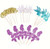 Cake Toppers - Glitter Mermaid Theme 24pc