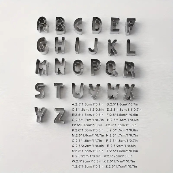 Alphabet Cutter Set 26pc