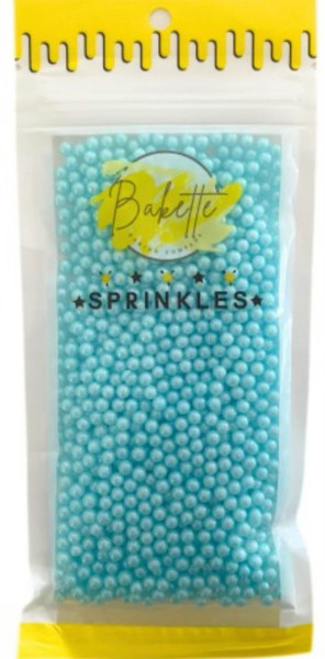Pearly Sky Blue Sugar Pearls - 56g