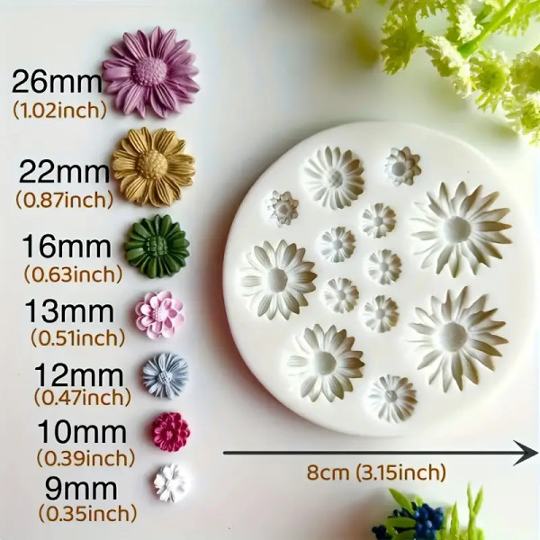 Mini Daisies Silicone Mold