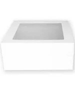 White Cake Box 14" x 14" x 6"  (30 cm) - Loyal