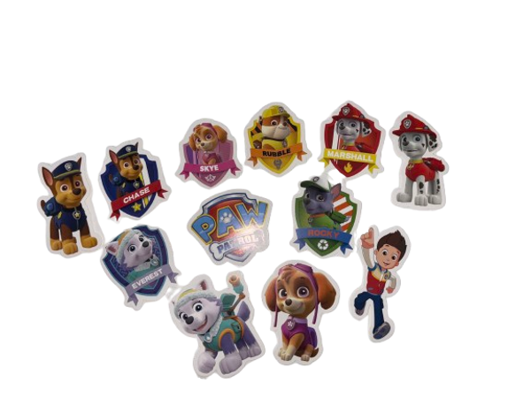 Paw Patrol Cupcake Toppers - 12pc Style 2