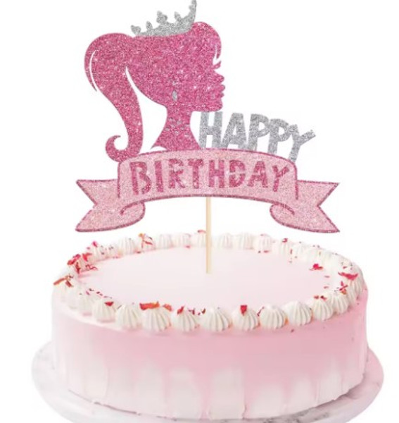 Barbie 'Happy Birthday' Cake Topper