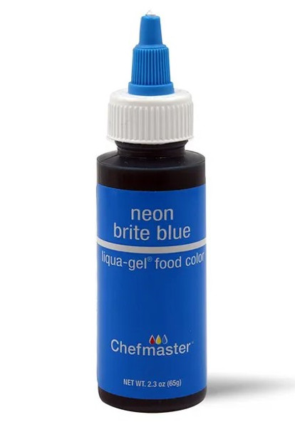 CHEFMASTER LIQUA-GEL NEON BLUE 2.3OZ