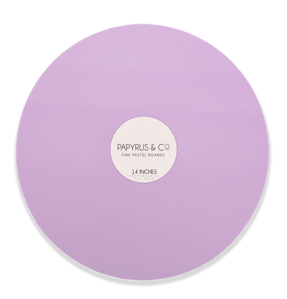 MDF pastel lilac round board 14"