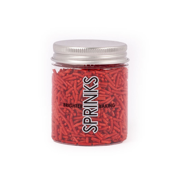 Sprinks red jimmies -1mm (60g) Sprinks red jimmies -1mm (60g)