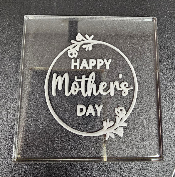 'Happy Mothers Day' Round Debosser