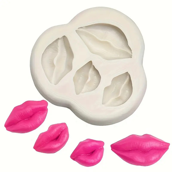 Lips 4 Cavity Silicone Mold