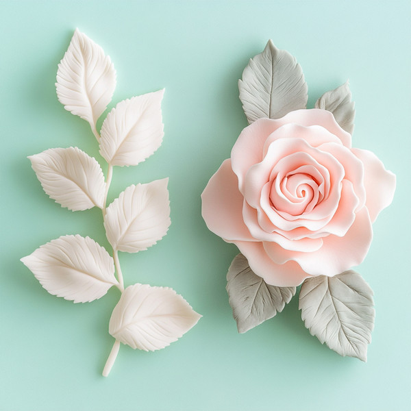 FMM Rose leaf cutters- 3 pieces
