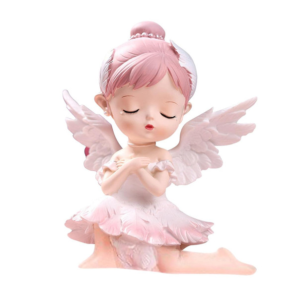 Cake Topper |  Feathered Angel | Pink Style 2