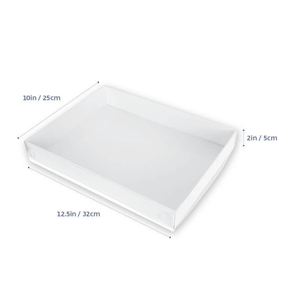 Biscuit Box with Clear  Lid 12.5x10x2(H)