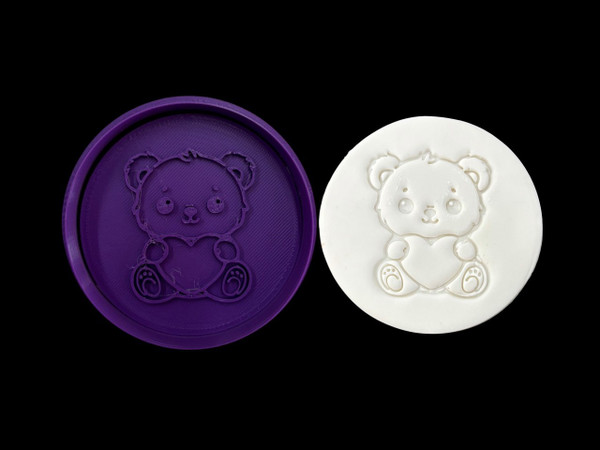 Heart Bear  Cookie Cutter and Embosser