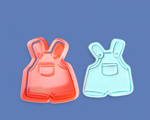 Overalls Cookie Cutter- 75mm Overalls Cookie Cutter- 75mm