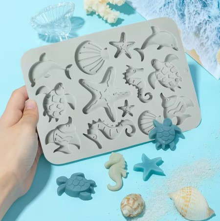 Ocean Themed Silicone Chocolate Mold