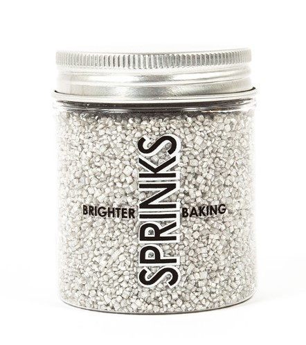 SILVER Sanding Sugar (80g) - by Sprinks