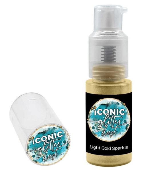 Light Gold Sparkle Puff Iconic Glitter