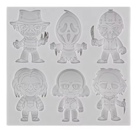 Scary Movie Characters Silicone Mold
