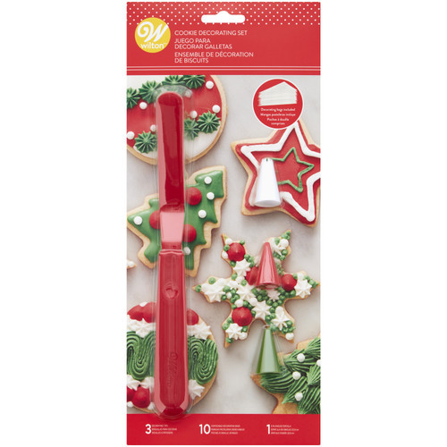 Christmas Spatula And Piping Tip Set