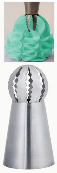 Russian Ball Piping Tip- zig zag