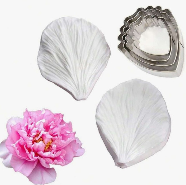 Peony Cutter & Veiner Set- 6 pc