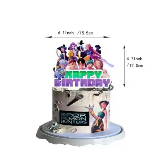 K-Pop Demon Hunters 'Happy Birthday' Topper - Style 2