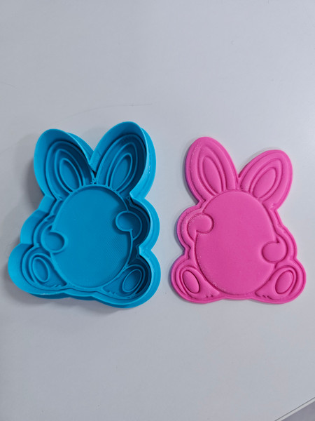 Easter Bunny & Egg Cookie Cutter & Embosser