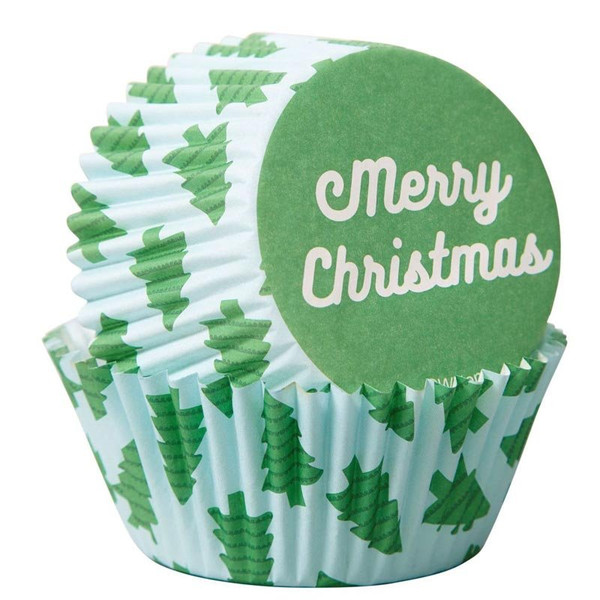 Merry Christmas Baking Cupcake  Cases