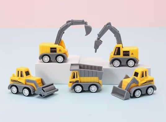 Mini Construction Vehicles Toy Set- 5 pc