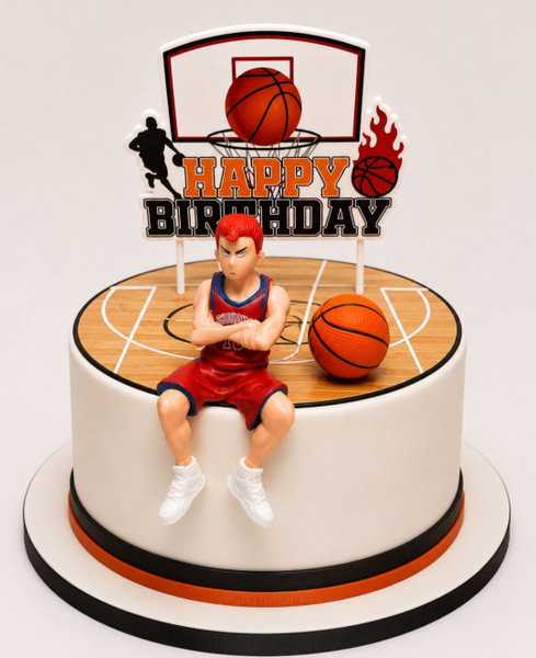 Basketball Cake Topper Set - Hanamichi Sakuragi