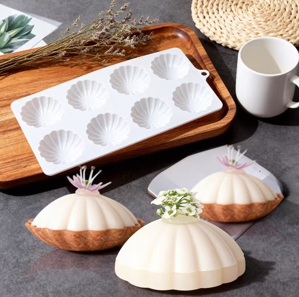 Shell Silicone Mold- 8  cavity