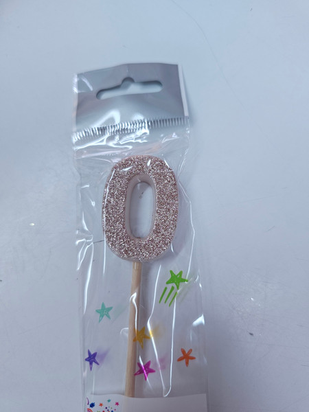 Rose Gold  Glitter Long Stick Candles