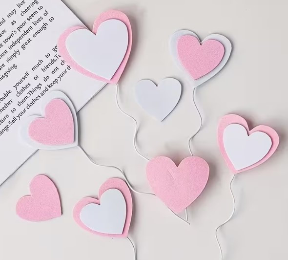 Foam Hearts On Wires