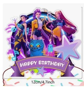 K- Pop Demon Hunters Cake Topper- style B