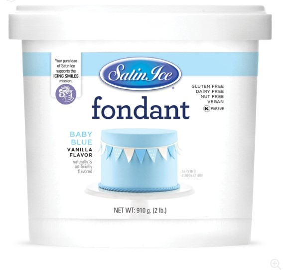 Satin Ice- Baby Blue-  910 g Pail
