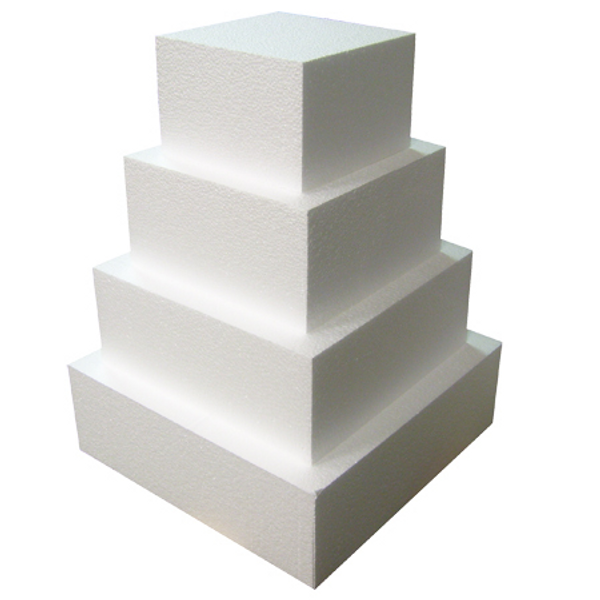 Foam Square Dummy Cakes 4" High 120mm