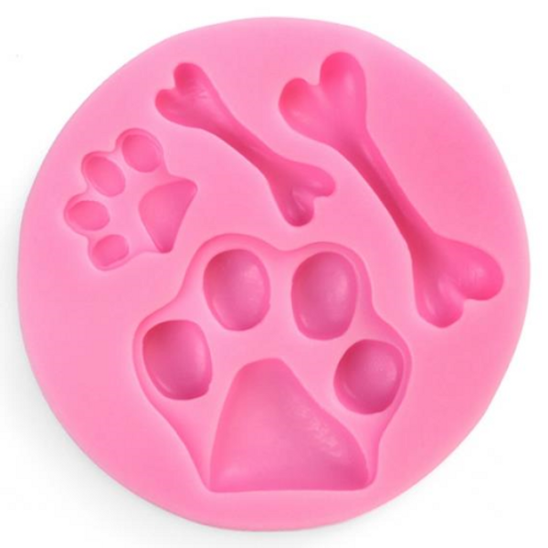 Silicone Mold - Paws & Bones