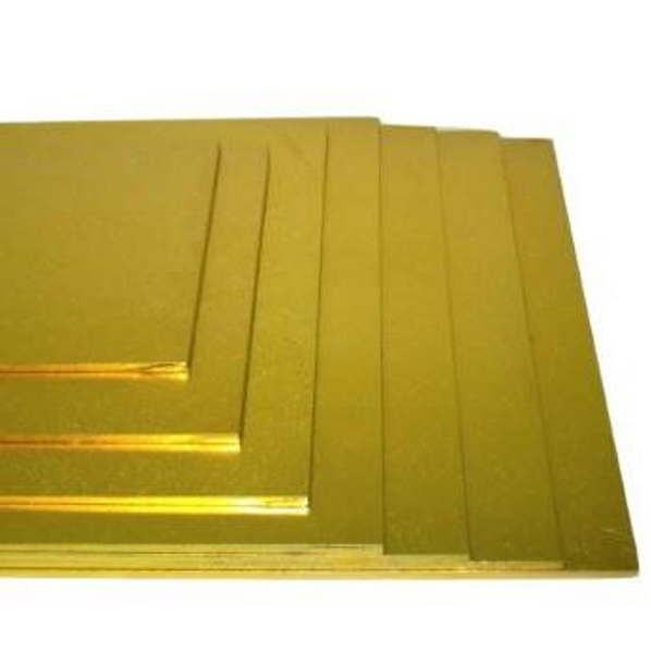 Gold Masonite Rectangle cake boards