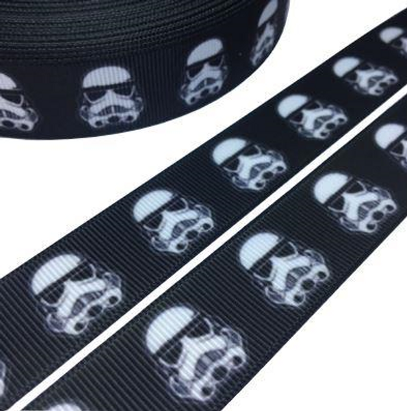 Star Wars Storm Trooper Novelty Printed Ribbon 22mm