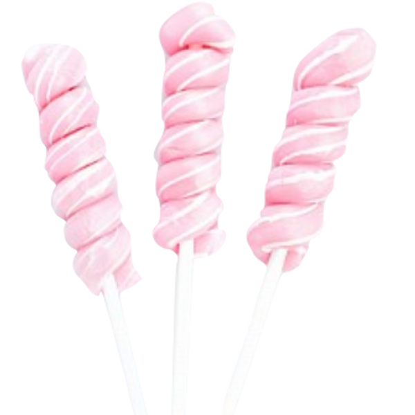 Twist Lollipop Soft Pink and White - Small