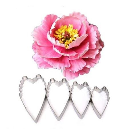 Tin Plate Cutter Set 4pc - Peony/Carnation