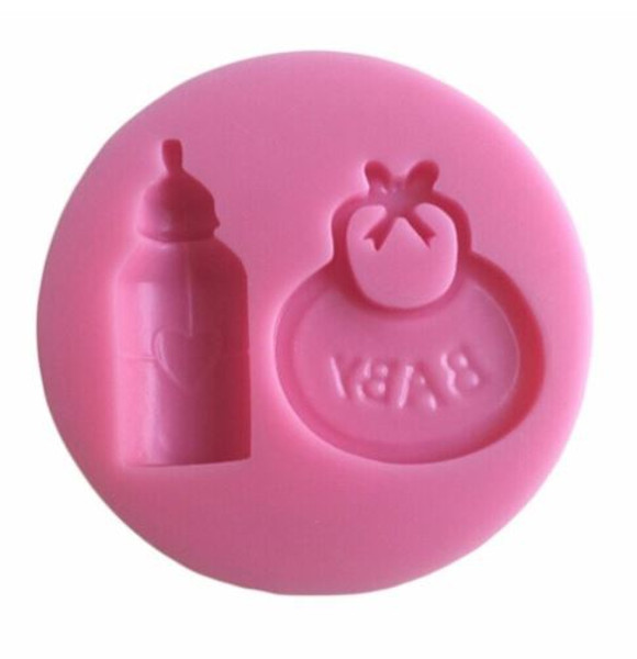 Silicone Mold - BABY BOTTLE & BIB