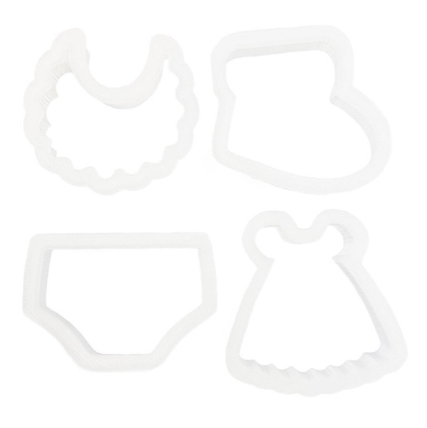 Plastic Cutters 4pc - Baby Set