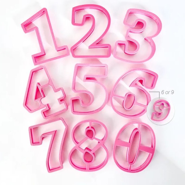 COOKIE CUTTER SET-LARGE NUMBER