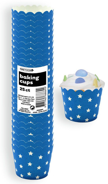 Meteor Baking Cups Royal Blue