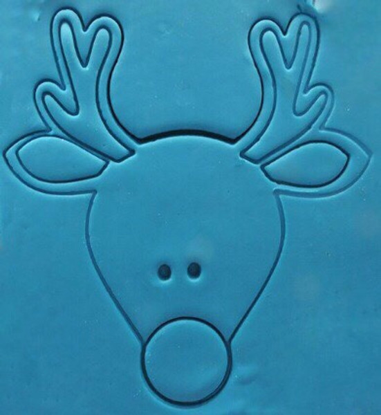 Plastic Cookie Cutter- Reindeer head 8pc Set