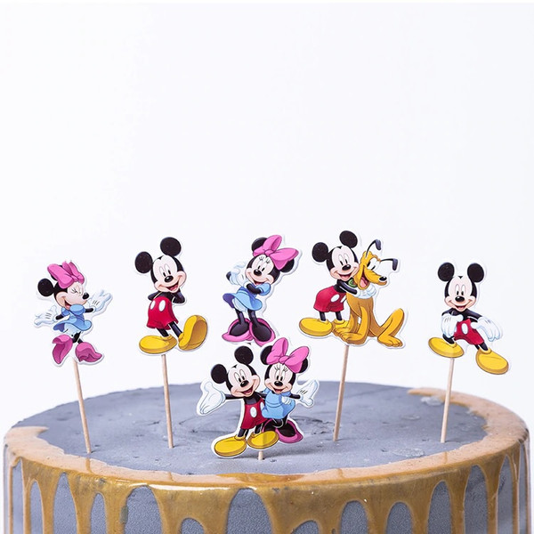 Cupcake Toppers 24pc - Mickey/ Minnie Mouse