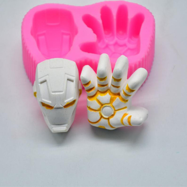 Iron man Face&Hand Silicone Mold