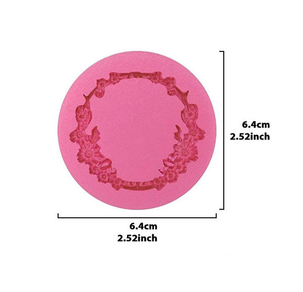 Floral Wreath Silicone Mold 