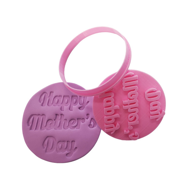Cookie Cutter and Embosser - Happy Mother's Day(Style1)