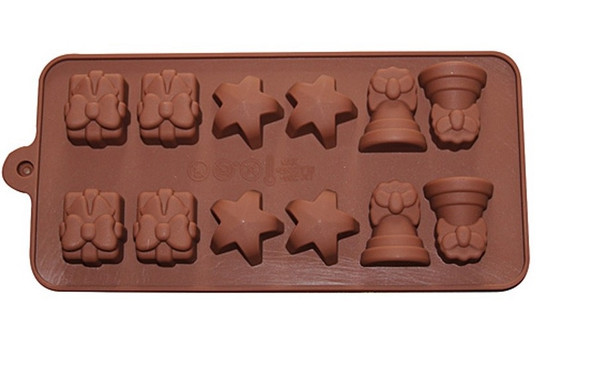 Christmas Bells ,Star& Present Chocolate Mold